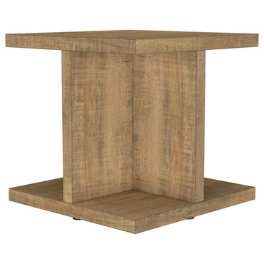 Cortona Square Engineered Wood End Side Table Mango / CS-706177