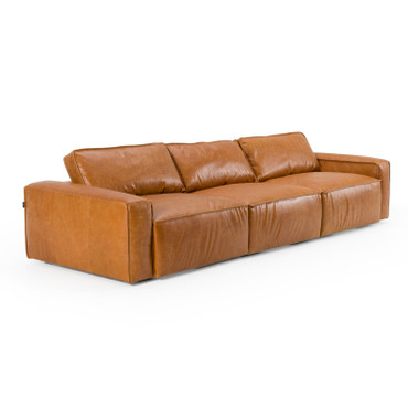 Divani Casa Cambria - Modern Cognac Leather Sofa / VGKK-KF.1123-SOFA-M2832