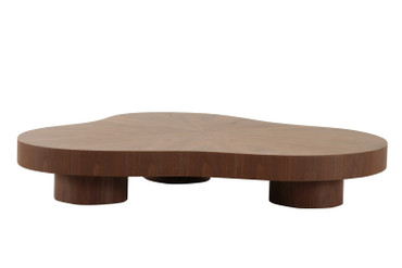 Modrest Larch - Modern Walnut Free Form Coffee Table / VGOD-LZ-339C-A