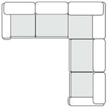 Divani Casa Garman - Modern Light Grey Modular Sectional Sofa-5-Piece Sectional / VGKKKF2651-MOD-GRY-SECT-5-Piece Sectional
