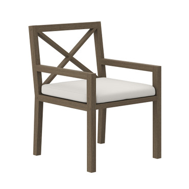 Northlake Outdoor Patio Teak Dining Armchair / EEI-7253