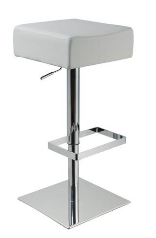 T1059 Eco-Leather White Contemporary Bar Stool / VGCBT1059N-WHT