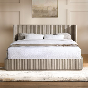 Leanna Light Oak Queen Bed / BD05432Q