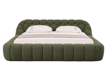 Queen Divani Casa Yolonda - Modern Green Fabric Bed / VGEV-A127-BED-GRN-Q