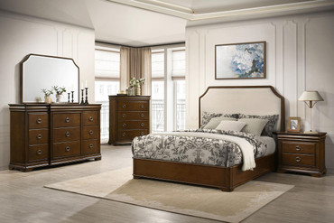 Garland 5-piece Queen Bedroom Set Brown Cherry / CS-205301Q-S5