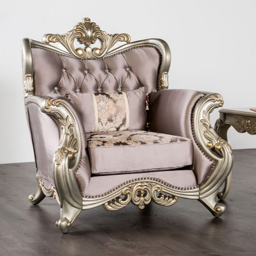 ALBACETE Chair, Champagne/Purple / FM65006PR-CH