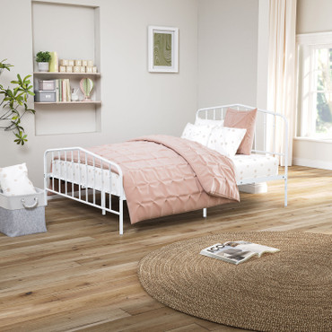 NICOLI Full Metal Bed, White / FM7900WH-F