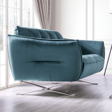 CIVELLUTINO Loveseat, Teal / FM90004TL-LV-PK