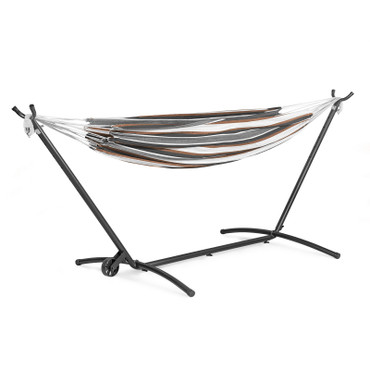 HALEY Hammock w/ Stand, Brown / GM-4003-2PC