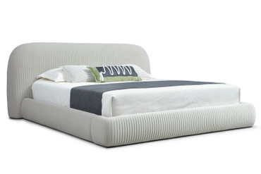 Eastern King Modrest Hortman - Sample - Off-White Fabric Bed / VGVC-BD2503-BED-EK Eastern King Modrest Hortman - Sample - Off-White Fabric Bed / VGVC-BD2503-BED-EK