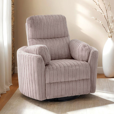 Belper Power Glider Recliner w/ Swivel, Taupe / FM-AC8018TP-PM