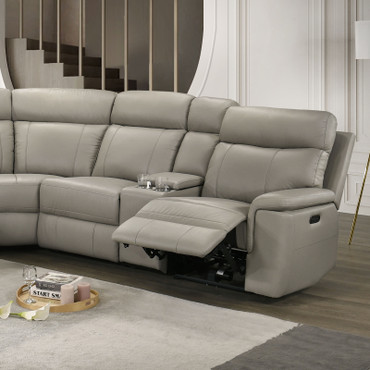 Oliverus Power Sectional, Taupe / FM69009TP-SECT-PM