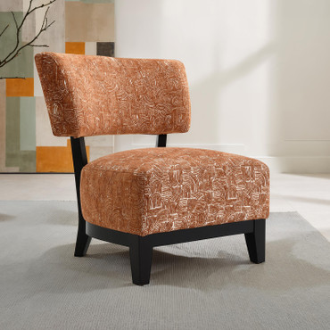 Aveni Accent Chair, Rustic Orange / FM-AC6008OR