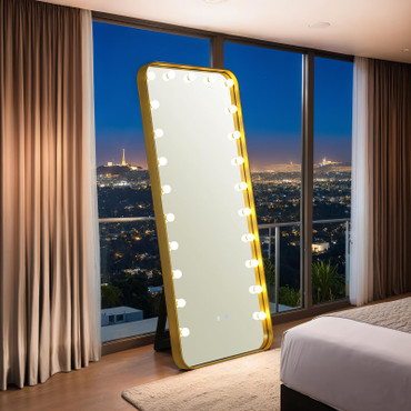 Myra Floor Mirror, Gold / FM-AC8013GD-M