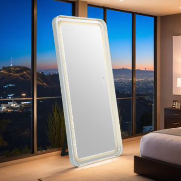 Imogen Floor Mirror, White / FM-AC8014WH-M