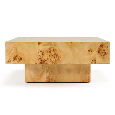 August - Modern Burl Square Coffee Table / VGMY-5377