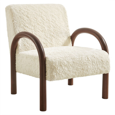 Lunet Faux Shearling Accent Armchair by Modway / EEI-7489