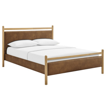 Ginny King Size Vegan Leather Platform Bed Frame by Modway / MOD-7251