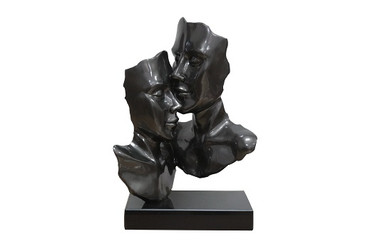 Two Faces Black Sculpture / VGTH-DS-079