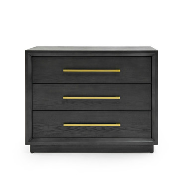 Manhattan - Contemporary Grey and Gold Nightstand / VGMA-BR-127-NS