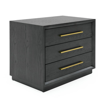 Manhattan - Contemporary Grey and Gold Nightstand / VGMA-BR-127-NS