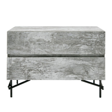Aria - Italian Modern Multi Grey with texture Nightstand / VGAC-ARIA-NS