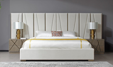 Nixa - Modern Beige Velvet + Brushed Bronze + Birch Bed + Nightstands-eastern / VGVC-BD1909-BED-NS-BGE-eastern-1