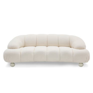 Duran - Contemporary White Fabric Loveseat Sofa / VGOD-ZW-23002A-LOVE-WHT