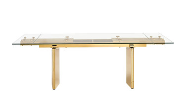 Nassim - Glam Glass Extendable Dining Table / VGZA-T105-S-GLD