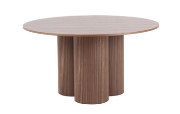 Depew - Mid-Century Modern Walnut Round Dining Table / VGDWJ3646-1-WAL