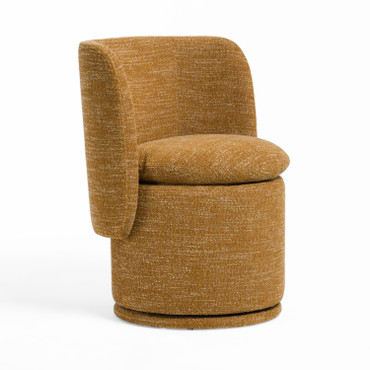 Norris - Modern Mustard Fabric Swivel Dining Chair / VGKK-KF.Y2138-MUS