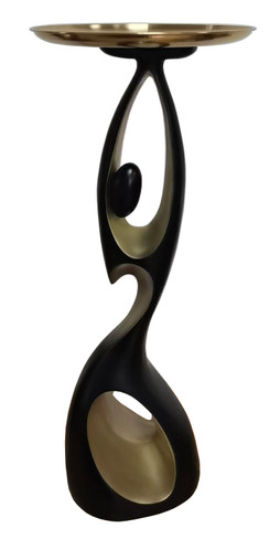 Abstract Woman Modern Black + Gold Sculpture / VGTH-235374