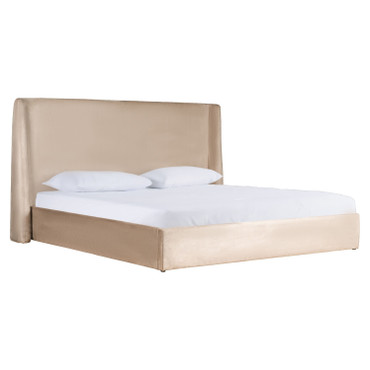 Eastern King Modrest Roma - Modern Taupe Microfiber Upholstered Bed / VGVCBD2305-TPE-EK