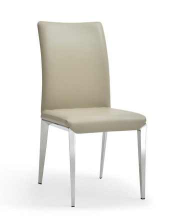 Taryn - Modern Light Grey + Stainless Steel Dining Chair (Set of 2) / VGVC-B803A-LTGRY
