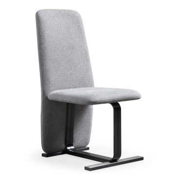 Tasha - Modern Grey Linen + Brushed Gunmetal Dining Chair (Set of 2) / VGVC-B2133-GRYLN