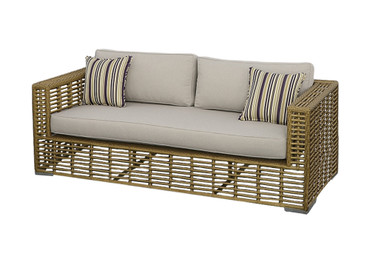 Ko Tao - Outdoor Beige + Wicker Sofa / VGATRASF-054-SOFA