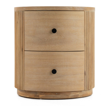 Jacobson - Modern Natural Acacia Nightstand / VGWD-LYO-BST02