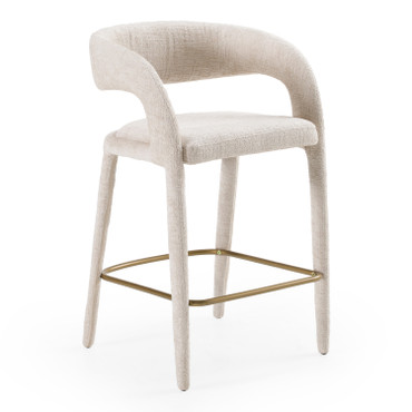 Faerron - Modern Light Grey Fabric Counter Chair / VGEU-MC-7182BC-LTGRY