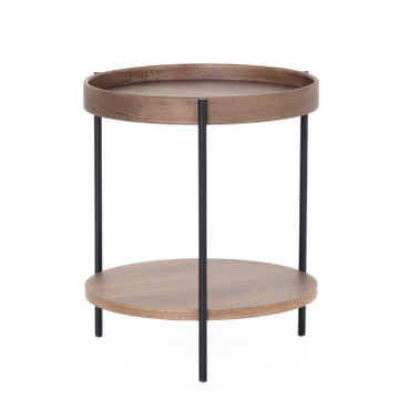 Savoy - Modern Walnut End Table / VGDW-J5766-WAL