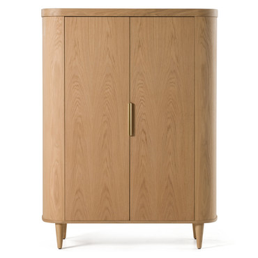 Richmond - Modern Natural Oak Rounded Tall Buffet / VGME-RICHMOND-TB