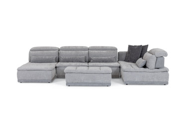 Panorama - Italian Modern Grey Fabric Modular Sectional Sofa / VGFT-PANORAMA-GRY