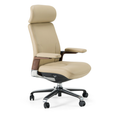 Johnson - Modern Beige Leather Executive Office Chair / VGFU-FK006-A-BGE