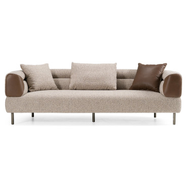 Plume - Modern Brown Fabric Sofa / VGOD-ZW-24014-NH30173-5