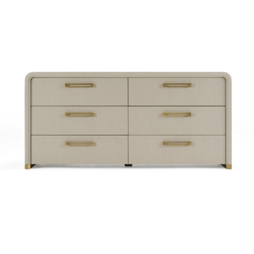 Florence - Modern Beige Leatherette + Gold Dresser / VGVC-J2410-D