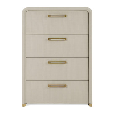 Florence - Modern Beige Leatherette + Gold Chest / VGVC-J2410-4H