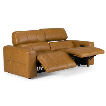 Chevak - Modern Brown Leather Sofa w/ 2 Recliners / VGMB-MB-R312-P2-BRN