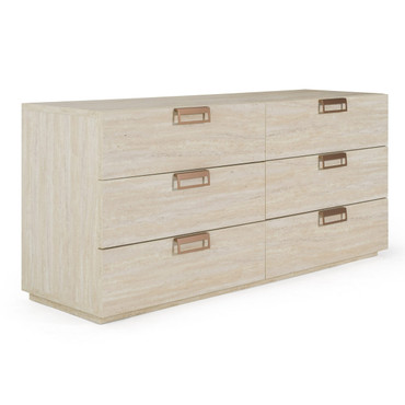 Lago - Modern Faux Travertine Dresser / VGAC-LAGO-DRS