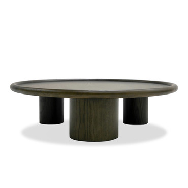 Strauss - Contemporary Brown Ash Round Nesting Table Set / VGOD-LZ-326C-SET