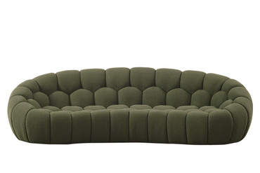 Yolonda - Modern Curved Green Fabric Sofa / VGEV2126C-SOFA-C-13