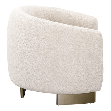 Thrive - Modern Beige Fabric + Antique Brass Accent Chair / VGFA-SF2012-2